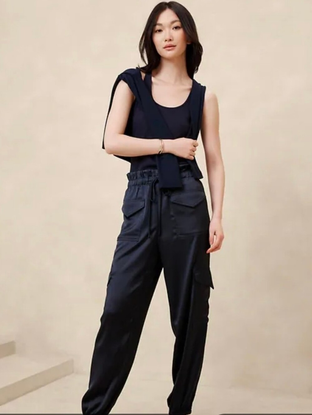 Banana Republic Navy Cargo Jogger Pants